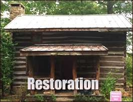 Historic Log Cabin Restoration  Rectortown, Virginia